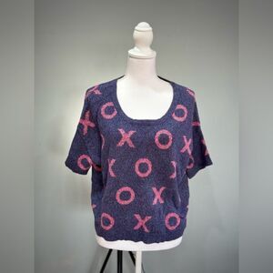 CLEARANCE! American Eagle Cropped Dolman XO Sweater Size M EUC